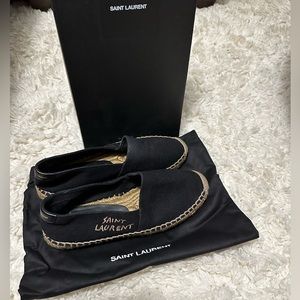 SAINT LAURENT EMBROIDERED ESPADRILLES IN CANVAS